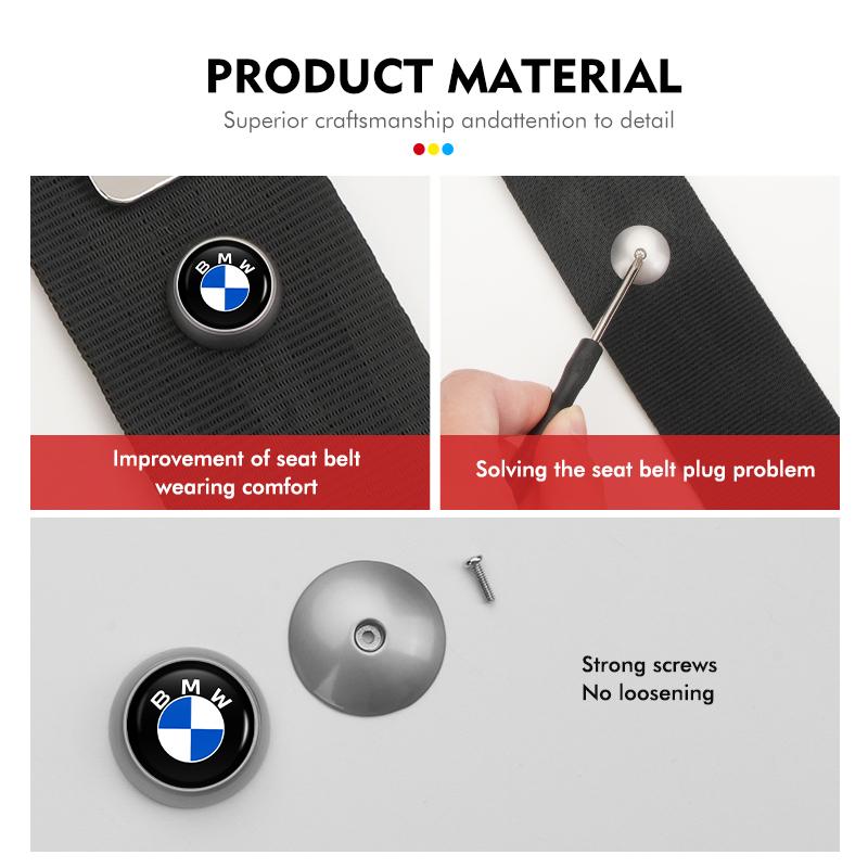 2025 Hot Car Seat Belt Spacing Limit Stop Buckle Clip Retainer Button For BMW G30 G20 M3 M5 E91 E92 E93 E36 E70 X3 X4 X5 X1 E39
