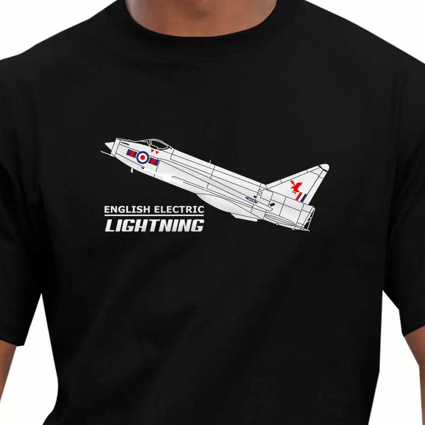 English Electric Lightning Fighter Aircraft TShirt Summer Cotton Short Sleeve ONeck Mens T Shirt New S3XL S