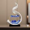 Elegant Flowing Sand Painting Ornament - High-End Decor for Living Room, TV Cabinet, Office, or Housewarming Gift