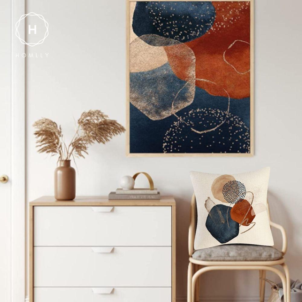 Homlly Dotti Abstract Mid Century Cushion Pillow Cover (X2PCS)