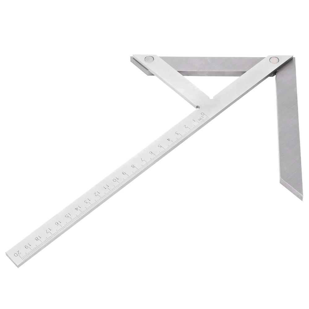 Stainless Steel Center Finder Tool High Accuracy Measuring Tool Woodworking Ruler Tool  Woodworking
