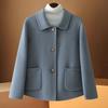 2024 Autumn/Winter Women's Elegant Petite Handmade Double-Faced Wool Short Coat