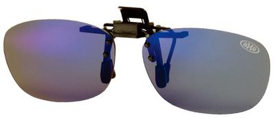 Axe Sunglasses Polarized Lens Mirror Clip-on BU/Blue AS-7P