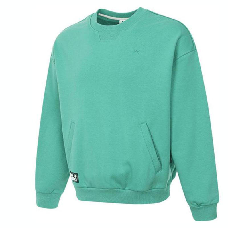 New PUMA SelectCLASSICS Sweatshirt Unisex Emerald Green 631531-36