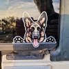 Autoaufkleber Auto Heckscheibe Niedliches Haustiermuster Cooles Auto Karosseriestyling Lächle mit deinem Deutschen Schäferhund Tier Auto Zubehör