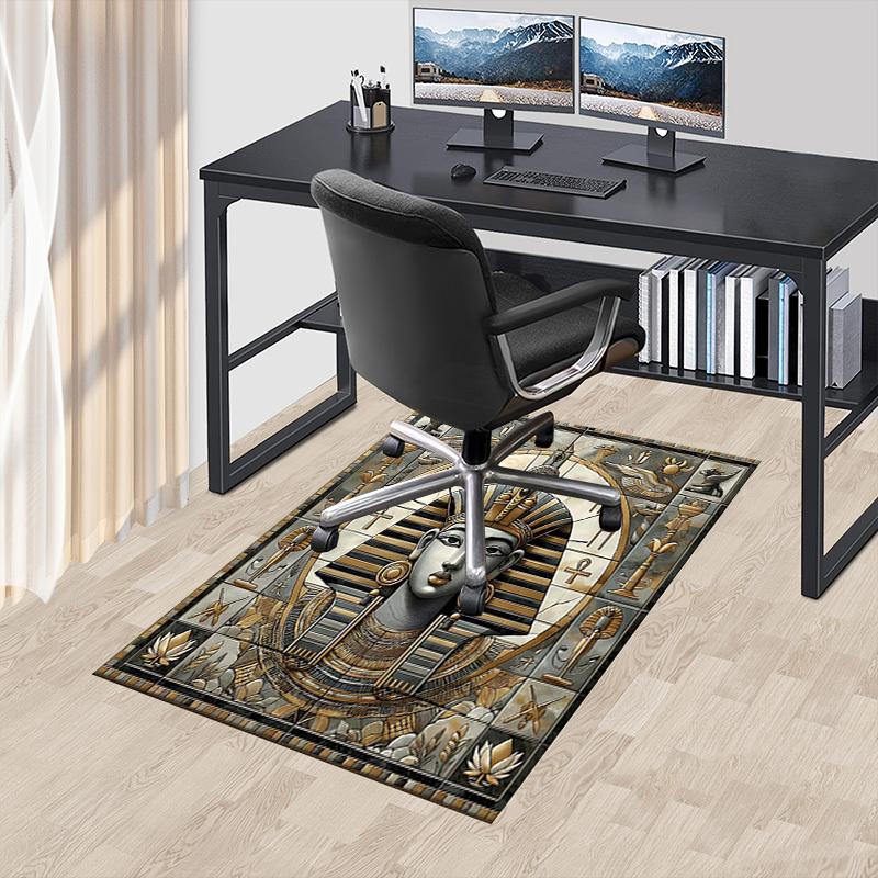 1PC Egyptian, Pharaoh Anti-slip carpet, suitable for Office, bedroomand playrooms. It can also be used as a sofa footrest cover-R39