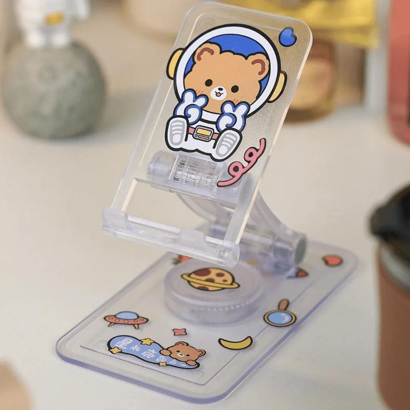 Cartoon Creative Transparent Desktop Mobile Phone Stand New Personality Super Cute Cute Animal Cartoon Stand