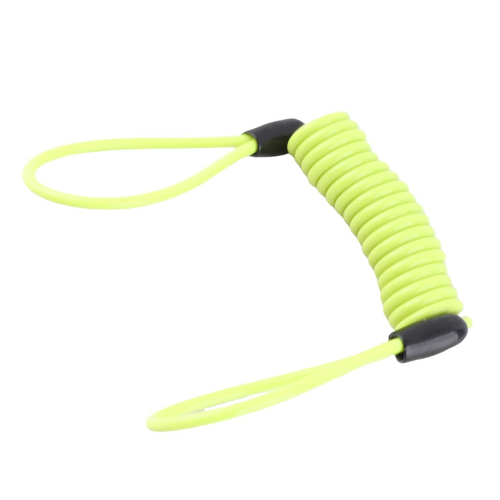 3.5 MM Motorcycle Bike Atv Scooter Disc Lock Security Reminder Cable Tool Lemon Yellow