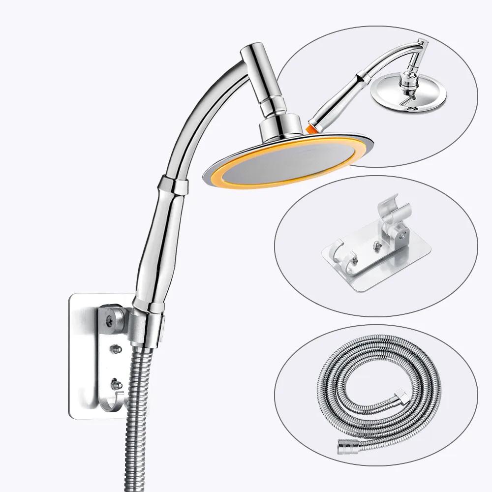 6 Zoll Hochdruck 360 Einstellbar Große Runde Große Regen Sprayer Badezimmer Handbrause Zubehör Wasserhahn Spa