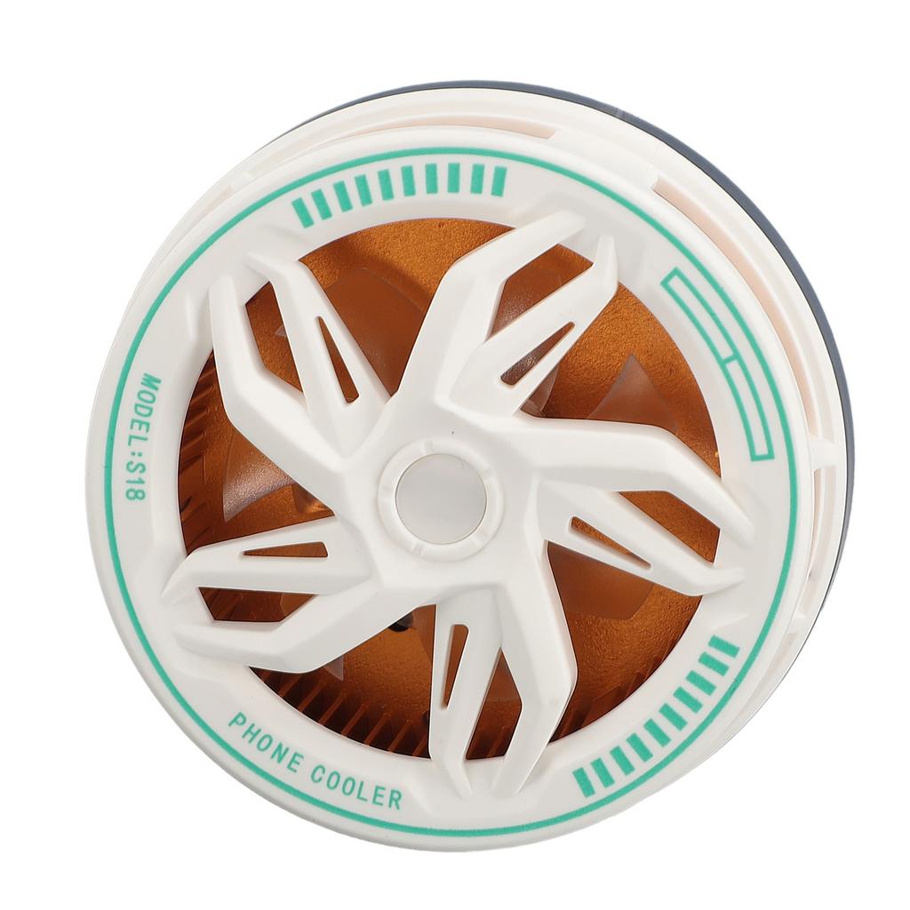 Phone Cooler 15W Magnetic Adsorption Quiet Portable Cell Phone Radiator Cooling Fan for Gaming Live