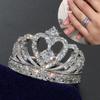 Elegant Crown Zircon Silver Rings for Women Fashion Jewelry Creative Hand Accessories