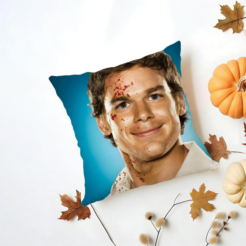 Fashion Stoic Actor Reserved MMichael C Hall Cushion Cover Washable Linen Pillowcase Soft for Daily Sofa Bed Home Room Decor