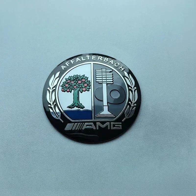 akxfke1 Car Sticker 52mm 5.2cm Wheat Star B Apple Tree Badge Decal Convex Car Emblem for Mercedes Benz AMG Steering Wheel Center Trunk L
