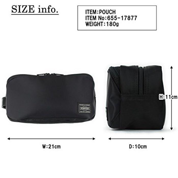 [Porter] Porter Time Pouch 655-17877 Black (10) W210/H110/D100mm