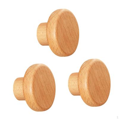 3 peças de ganchos de casaco de madeira organizador decorativo de parede cabide de roupas artesanais cabide de porta pendurado