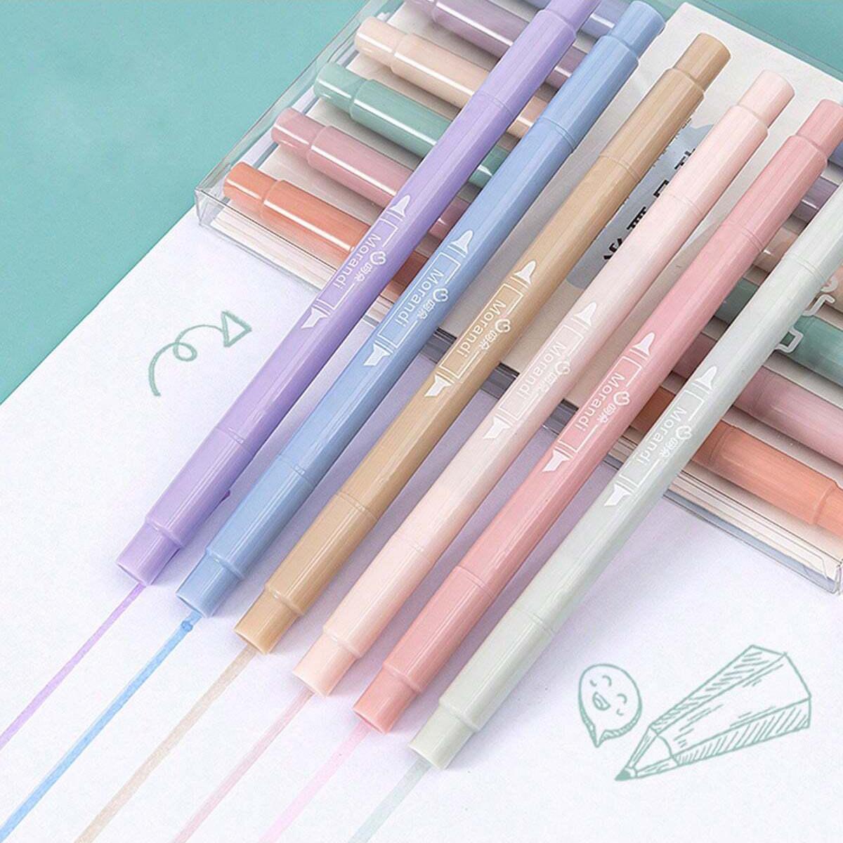 

6 шт., Флуоресцентный маркер Doodle Light Word с мягким наконечником для ведения журнала, цвета для школы, пишущие ручки, цветные маркеры разноцветный