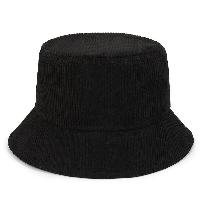 Simple Women Autumn Winter Retro Corduroy Bucket Hat Designer Streetwear Fisherman Caps Hats Beach Cap Outdoor Unisex Panama Hat
