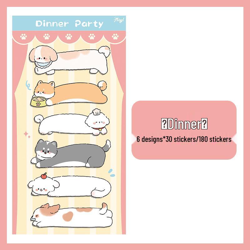 Cute Cat Sticky Notes & Bookmarks: Cartoon Index Markers, Student Classification Tabs, Reusable DIY Stickers