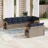 VidaXL Garden Lounge Set with Cushions 8 Pcs, Patio Sofas, Furniture Set, Outdoor Terrace Furniture, Grey 3226992