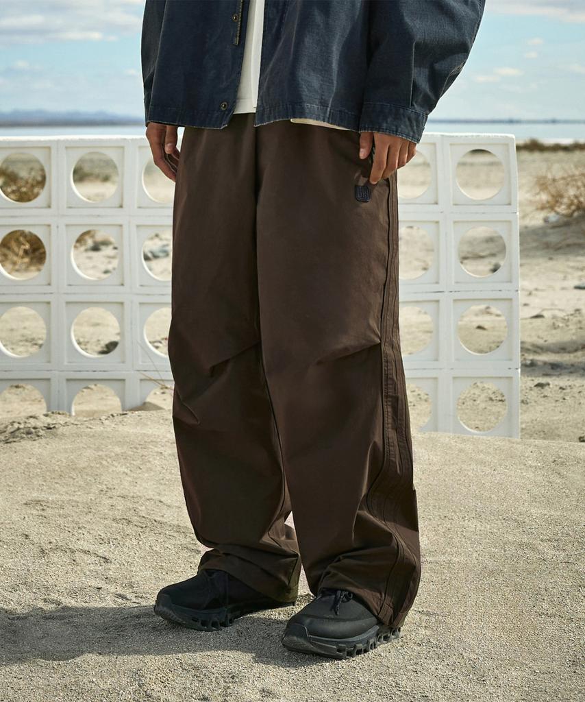 MINIMALPROJECT Sideline Wide Woven Track Pants Mtp124 [Brown]