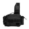 Large Capacity Fishing Tackle Bag Multi Functional Waist Pack Rod Holder Tactical Crossbody Outdoor Sports