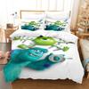 Copripiumino Monsters & Co. Boo con 2 Federe Kawaii Mike Sulley Set Biancheria da Letto Copripiumino Cartone Animato Senza Lenzuolo Sotto