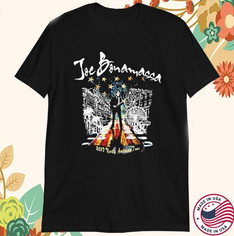Joe Bonamassa 2017 North American Tour T-shirt size S-5XL S