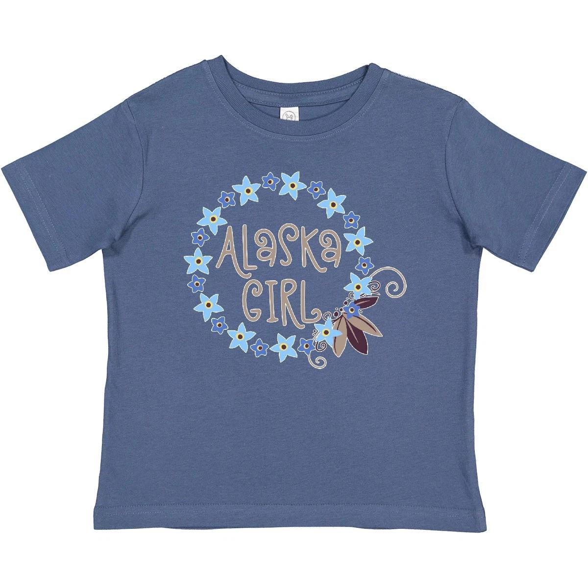 

Inktastic Alaska Girl Forget-Me-Not Flower Baby T-Shirt State Home Gal Niece 160