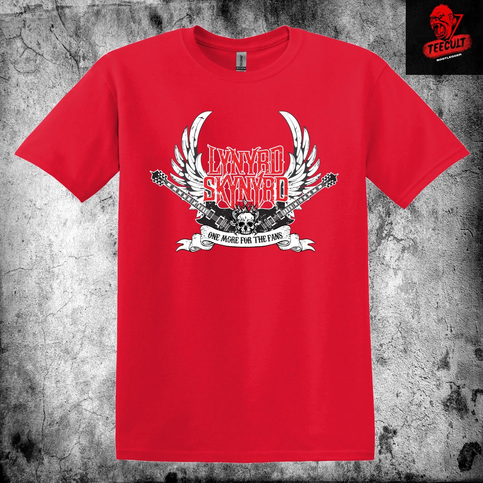 Men s and Women s T-shirts Lynyrd Skynyrd One More For The Fans Unisex Heavy Cotton XL