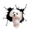 Animal Car Stickers Waterproof PVC Auto Scratch Occlude 3D Simulation Electrostatic Decal Car Window Home Decoration