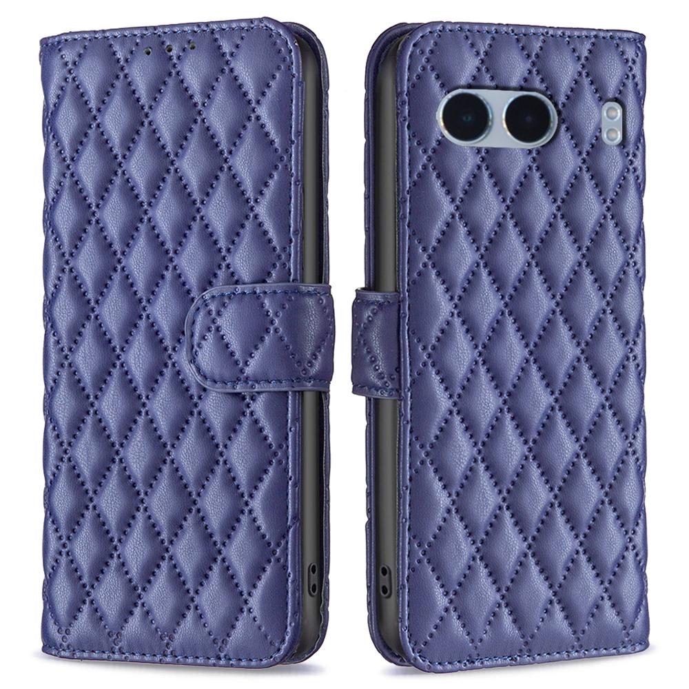 BINFEN COLOR BF Style-14 For OnePlus Nord 4 Case Rhombus Phone Leather Cover Stand