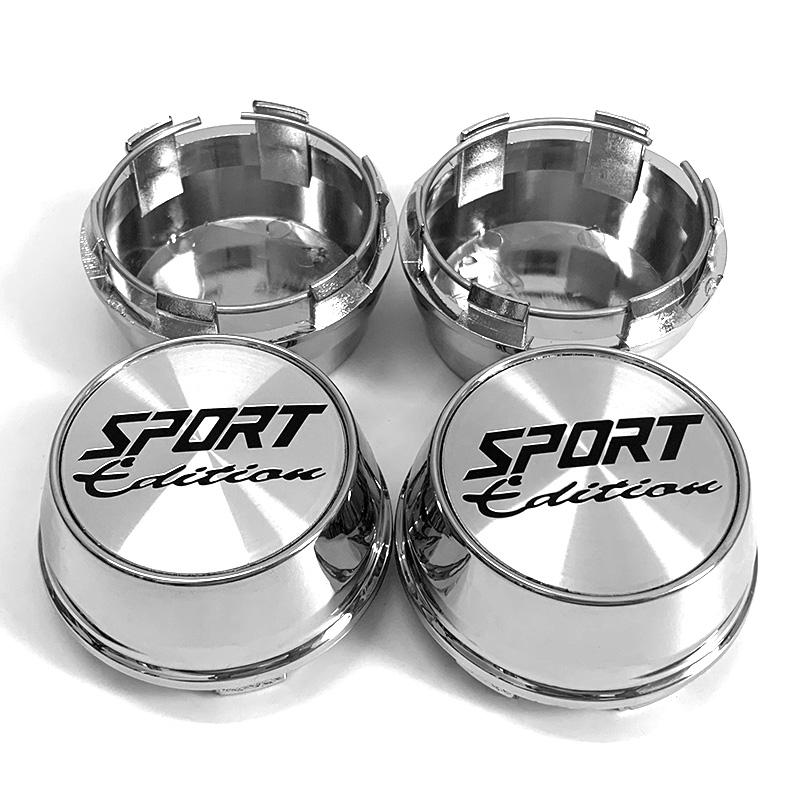 4 adet/grup kaliteli evrensel 66mm araba jant jant kapağı spor jant logosu amblem etiket jant göbek kapakları kapak siyah gümüş ABS