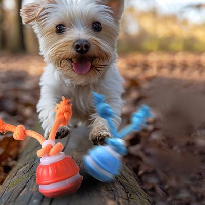 Interactive Dog Toys, New Squeaky Dog Toys, Active Rolling Ball For Puppies And Medium Dogs, USB Rechargeable