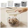 1Pcs Bedroom Desk Storage Box Transparent Trash Garbage Can New Desktop Bin
