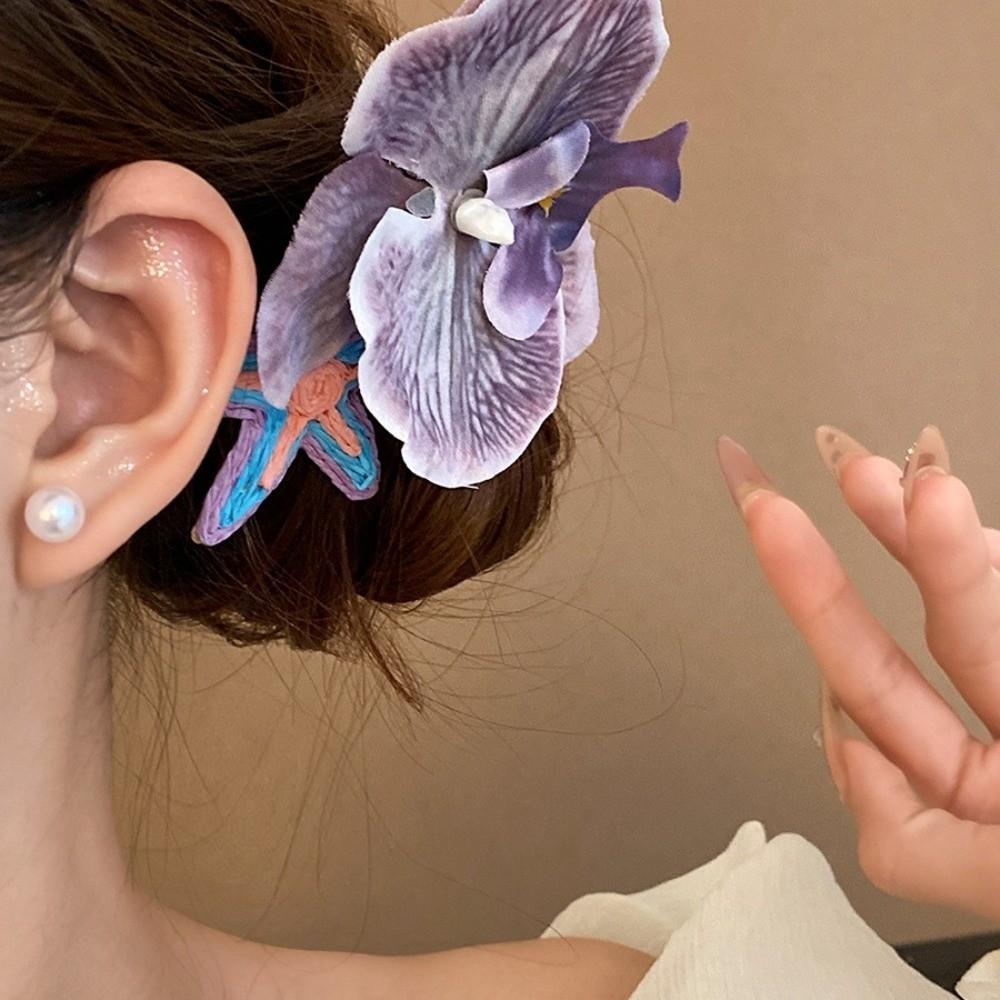 Ancient Style Flower Hair Clip Rose Flower Hanfu Hair Accessories  Photography Props