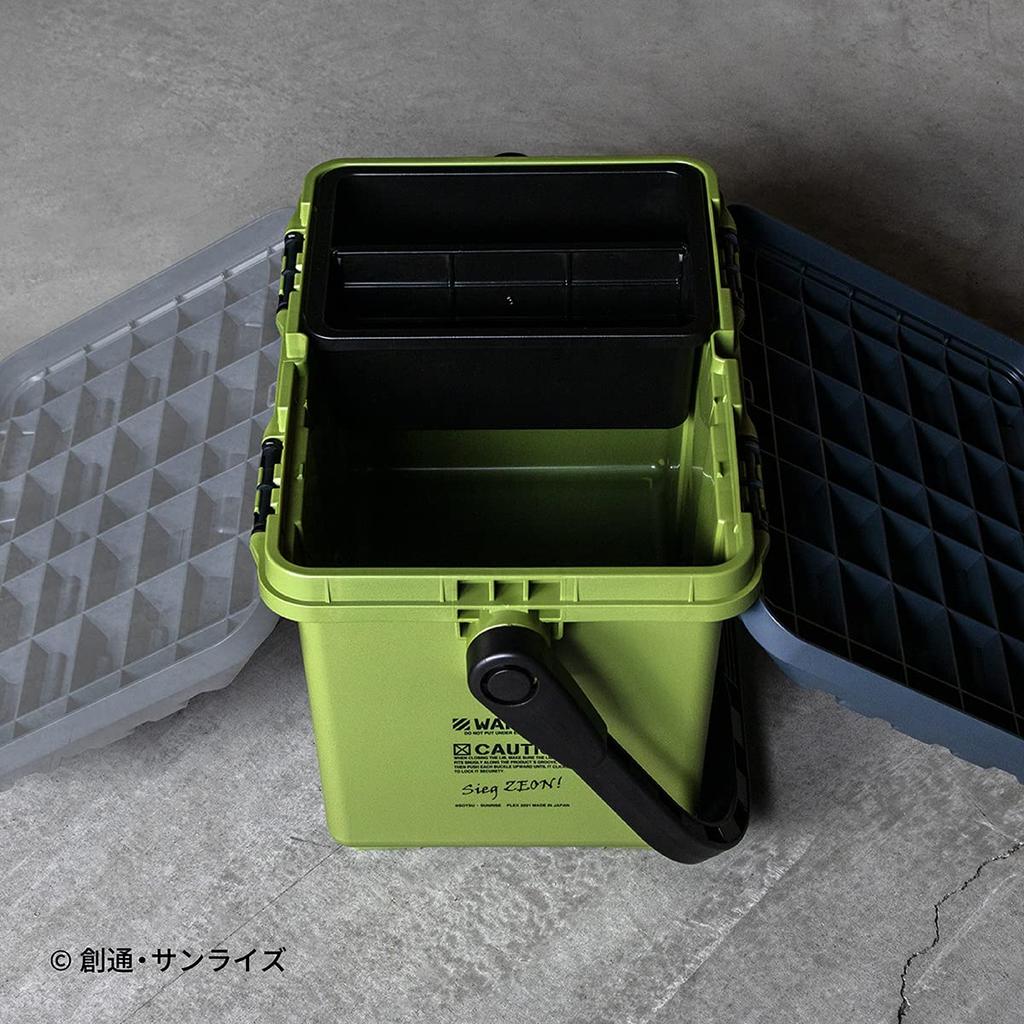 Plex Mobile Suit Gundam Toolbox 17L Zeon Principality Model Zaku Light Green