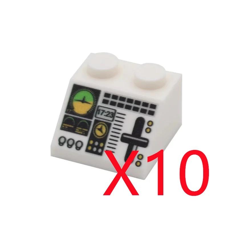 

MOC Місто Будівельні Блоки Аксесуари для Персонажів Міні Цегла Аудіо Комп ютер Цегла Центр Управління Радар Клавіатура Шаблон Іграшка K037