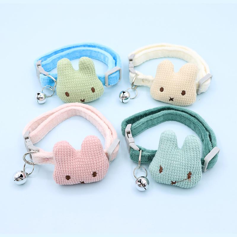 Niedliches Katzen Glöckchen Haustier Halsband, Kleines Kaninchen Blume Cartoon Kaninchen Halsband, Haustierbedarf Hunde Halsband
