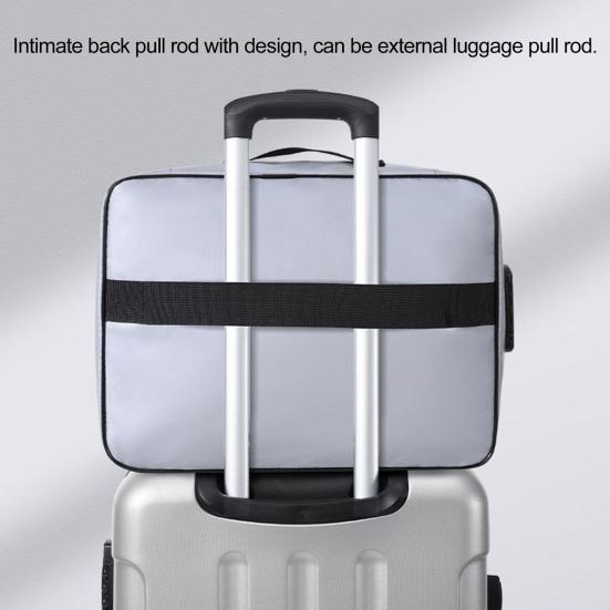 Fireproof Document Bag with Password Lock 3-Layer File Storage Case Water-Resistant Zipper Portable Travel Home Laptop Crchives Certificates