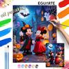 Mickey Minnie Autumn Pumpkin Paint by Numbers Painting Kit Hand Painted Home Decor Gift