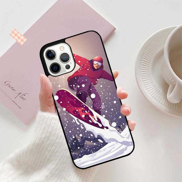 Ski Neige Snowboard Phone Case For iPhone 17 Air 15 16 16e 11 12 13 14 Pro Max Cover For iPhone 17 Air Max Plus coque Fundas