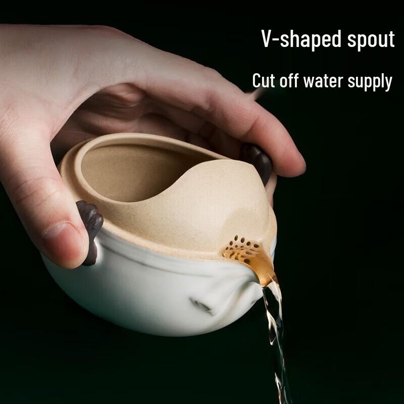 Edenus Silver Panda Hero A Portable Chinese Travel Tea Set