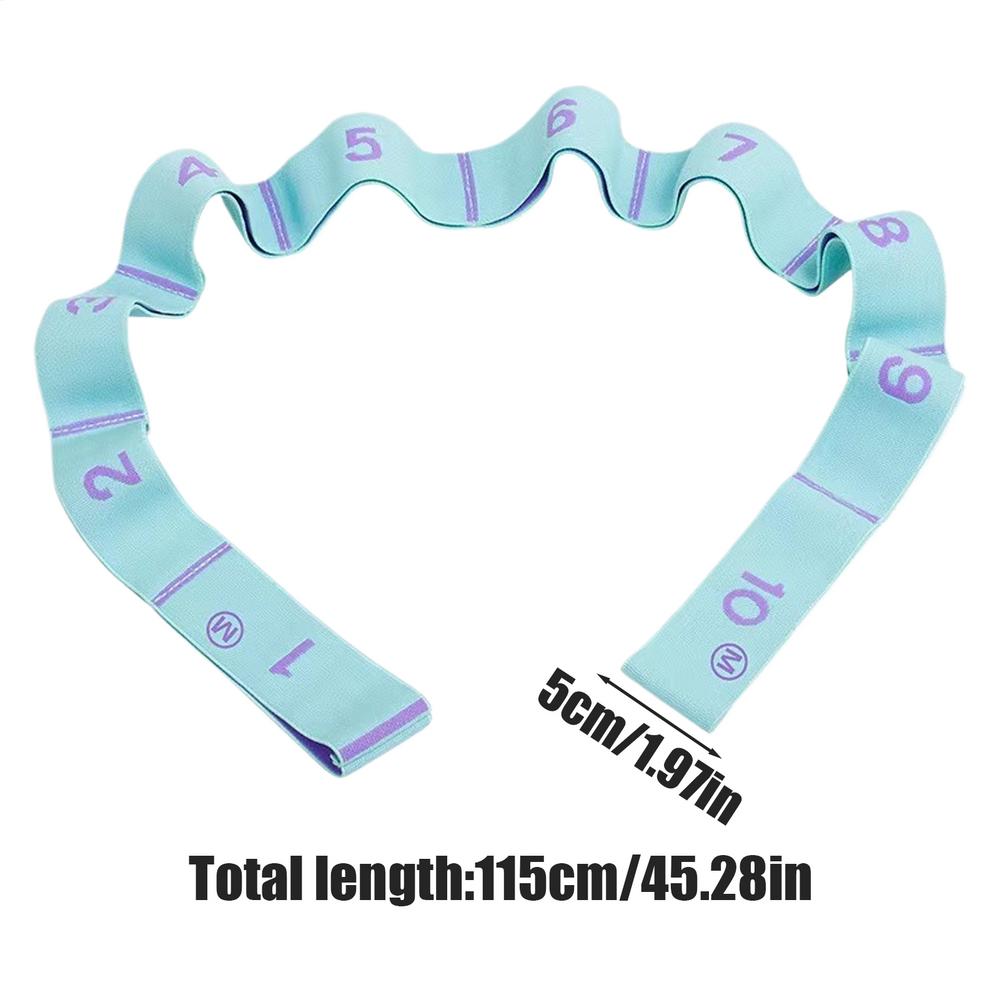 

Stretch Band For Exercise Workout Band With 10 Loops Strength Bands Elastic Fitness Strap For Yoga Pilates Stretching Strength синій