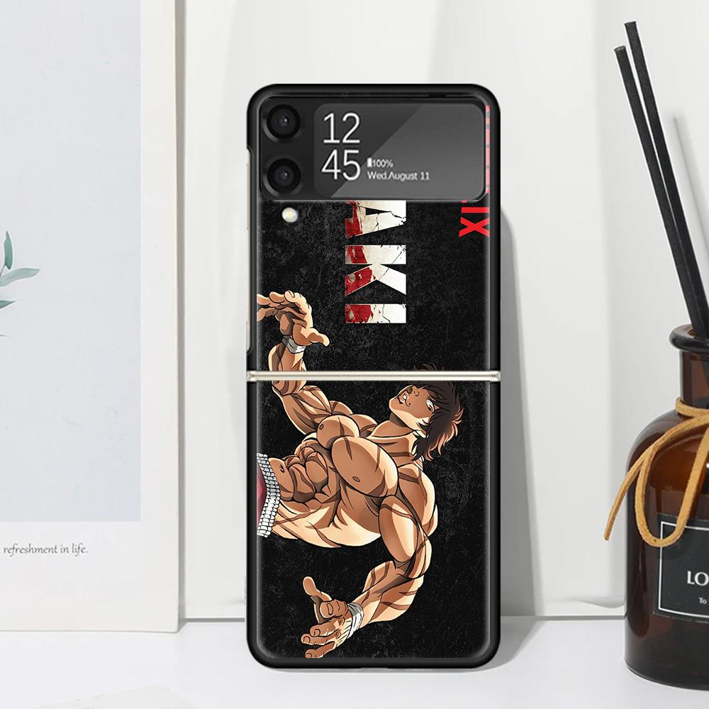 Baki the Grappler Original Anime Phone Case For Samsung Galaxy Z Flip 7 Flip7 Zflip 6 Flip6 5 Flip5 4 Flip4 3 Flip3 5G Fundas Bl