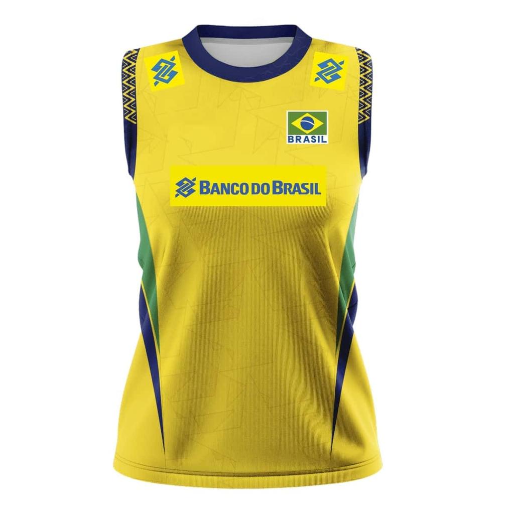 26/27Family Matching Oversized Brazil Volleyball Sleeveless Jersey Breathable Athletic Tank Top Y2K Streetwear Sports Casual Tee