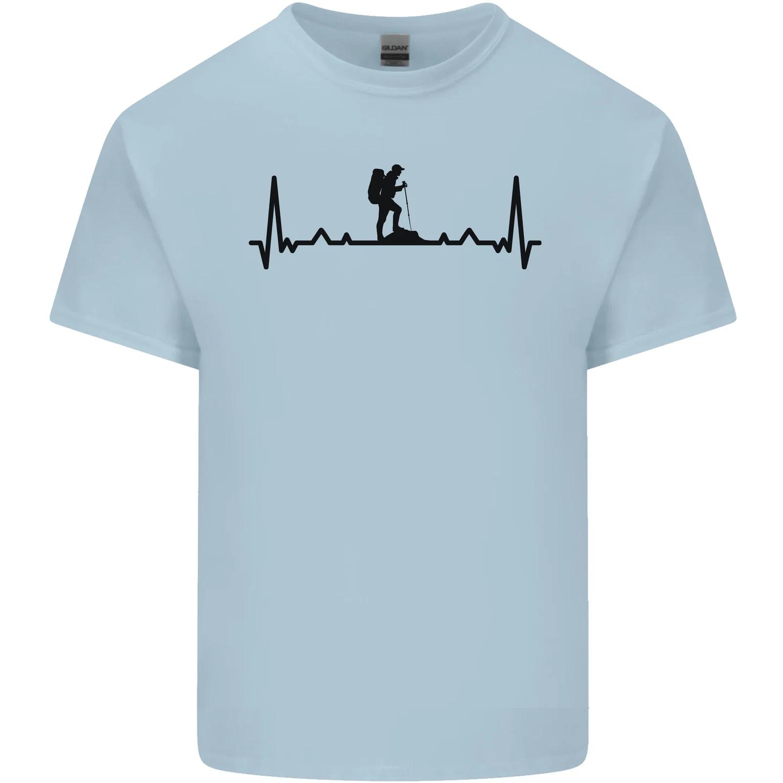 Hiking ECG Walking Rambling Trekking Pulse Kids T-Shirt Childrens 4XL