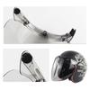 Universal Open Face Retro Helmet Visor Odorless Lens 3-snap Shield Visor Design