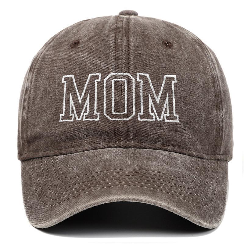 Dad Mom Embroidered Baseball Cap With Cotton Material For Summer Casual Style
