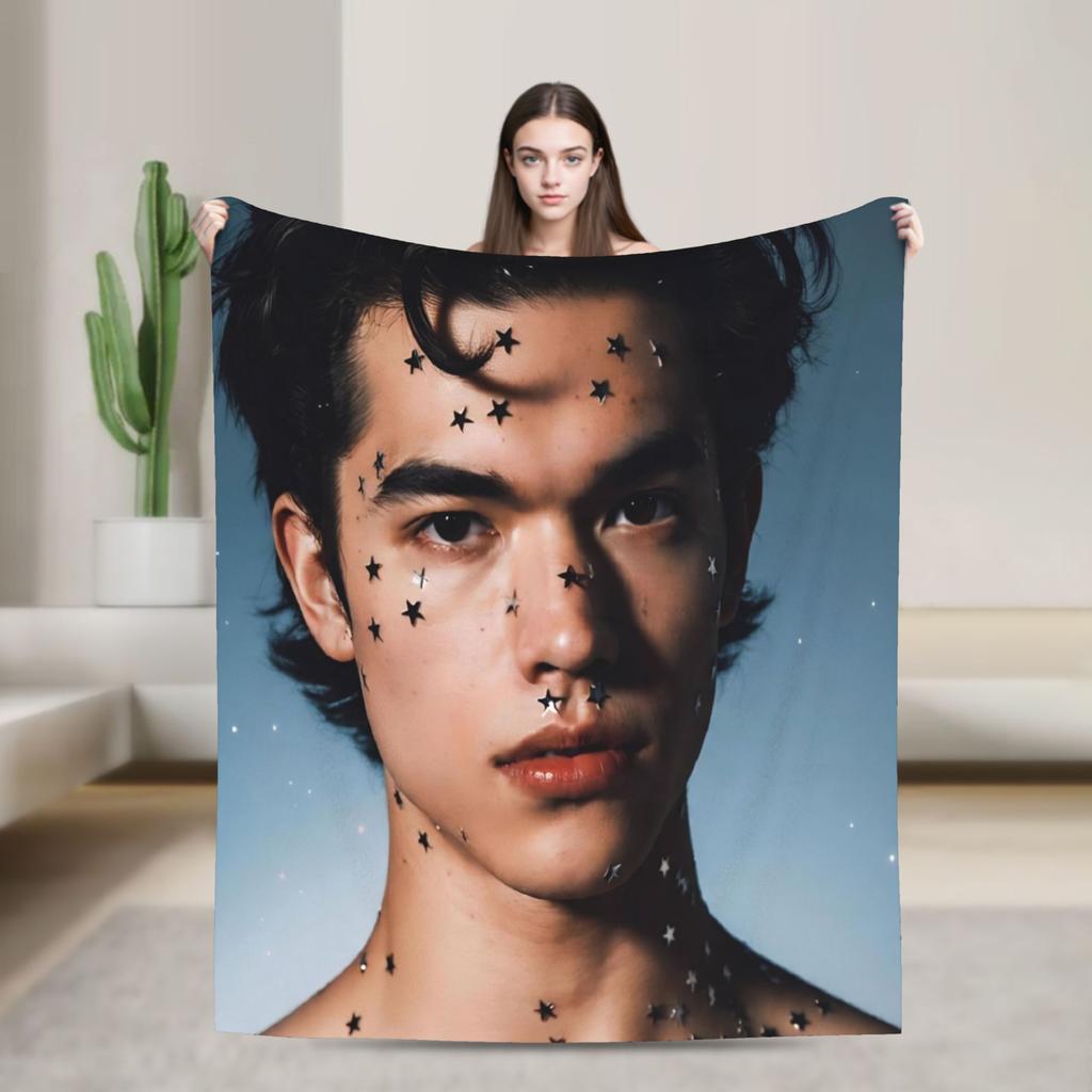 Super Soft Blanket Students Airplane Travel Conan Gray Printed Bedding Throws Flannel Bedspread For Bedroom Sofa Bed Cover