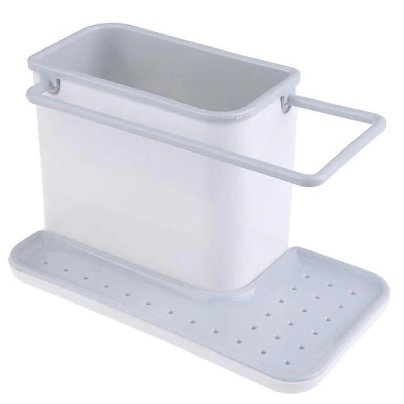 

Новая полка для хранения, держатель для губки, сушилка для раковины, кухонный органайзер, сушилка для посуды, подставки, кухонная утварь, подставка для полотенец серый